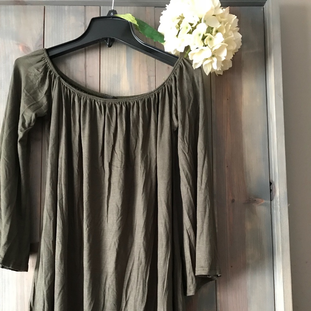 Brand new with tags olive tunic